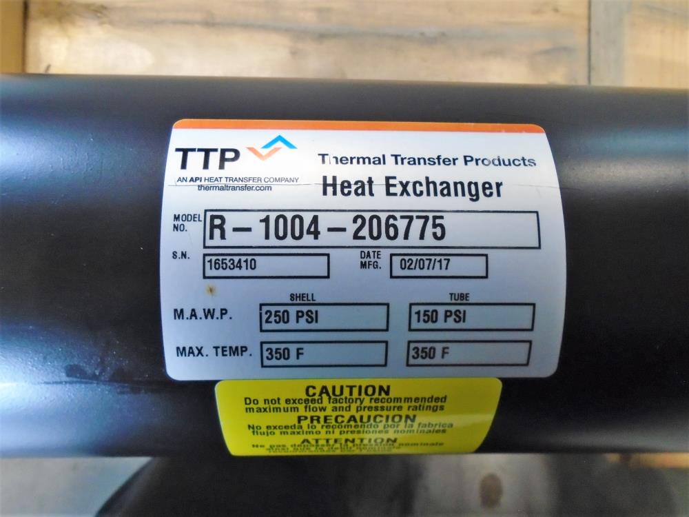 Thermal Transfer Tube and Shell Heat Exchanger, Brass Tubes, R-1004-206775